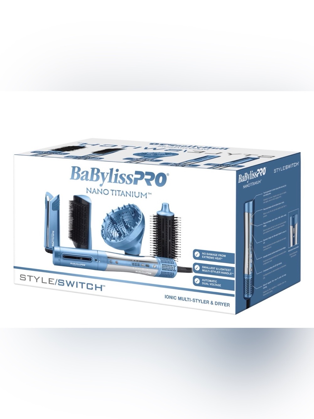 BaBylissPRO Nano Titanium Style Switch Multi-Styler Hair Tool Set